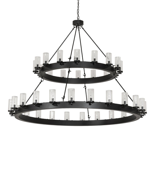 72" Wide Noziroh Ring 40 Light Two Tier Chandelier