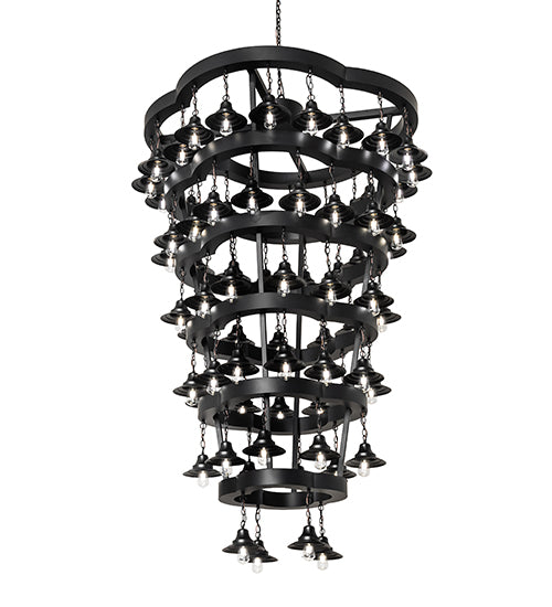 60" Wide Cretella 72 Light Six Tier Chandelier