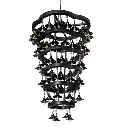 60" Wide Cretella 72 Light Six Tier Chandelier