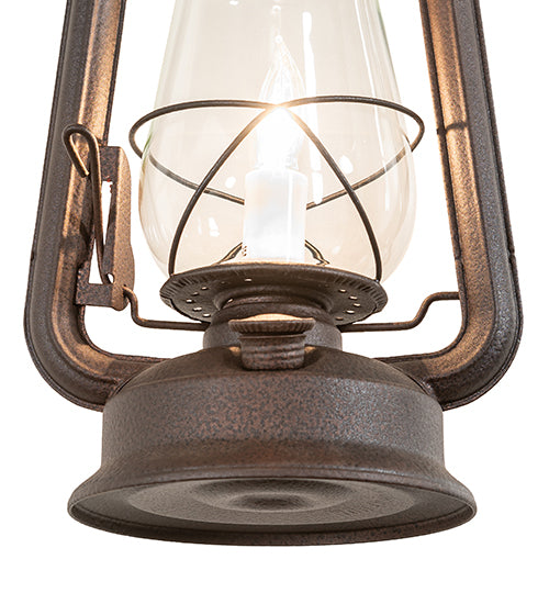 7" Wide Miners Lantern Wall Sconce