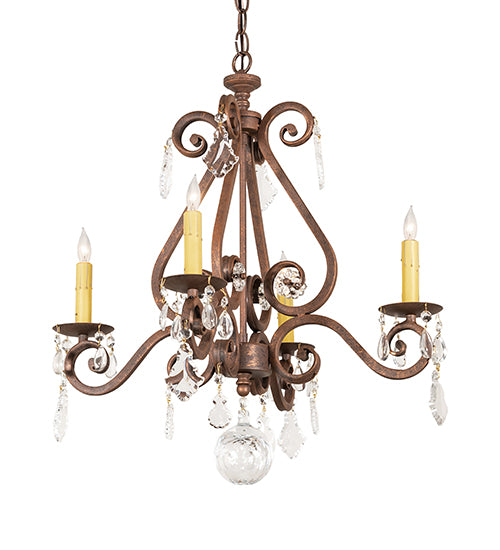 22" Wide Adrianna 4 Light Chandelier