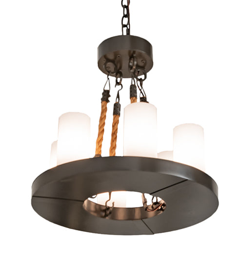 18" Wide Loxley 6 Light Chandelier