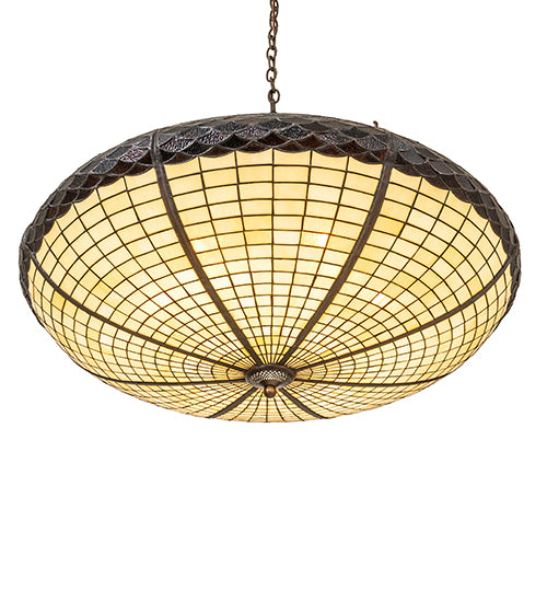 36" Wide Greenbriar Oak Inverted Pendant