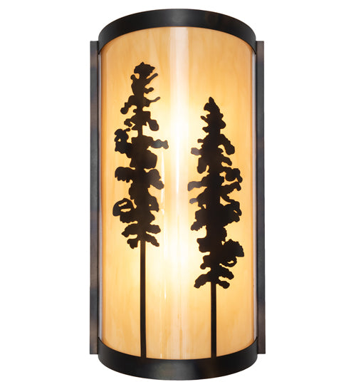 9" Wide Tall Pines Wall Sconce