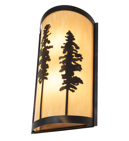 9" Wide Tall Pines Wall Sconce