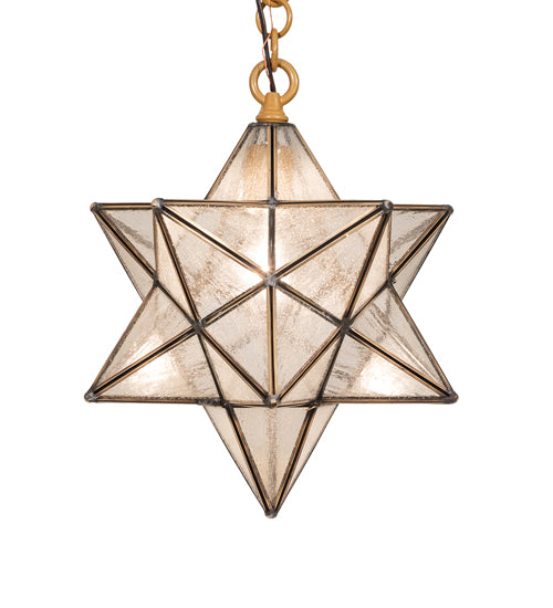 12" Wide Moravian Star Pendant