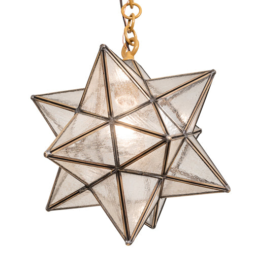 12" Wide Moravian Star Pendant