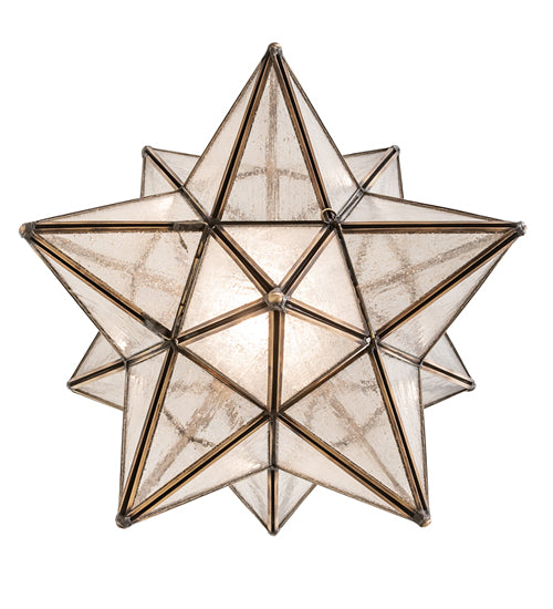 12" Wide Moravian Star Pendant