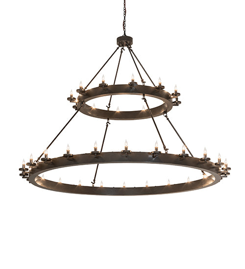 72" Wide Loxley 36 Light Two Tier Chandelier