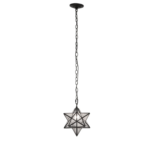 9" Wide Moravian Star Mini Pendant