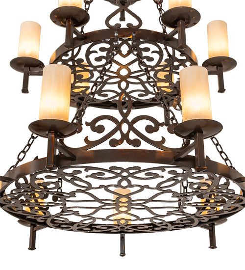 48" Wide Newcastle 18 Light Three Tier Chandelier