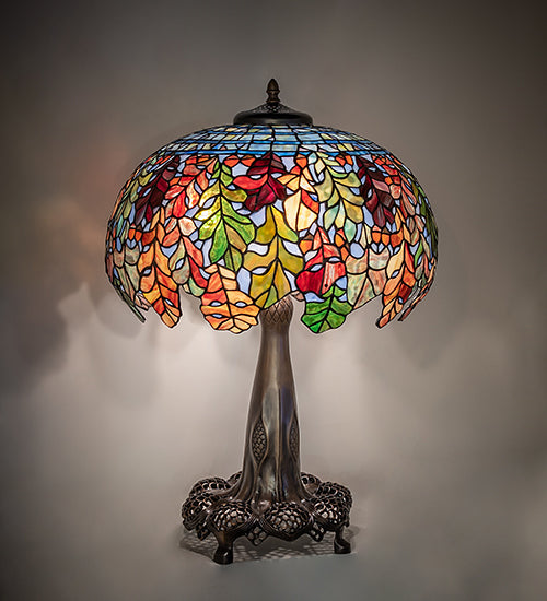 31" High Leaf Table Lamp