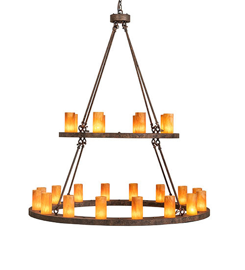 54" Wide Loxley 24 Light Two Tier Chandelier