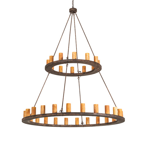 72" Wide Loxley 36 Light Two Tier Chandelier