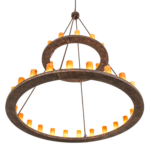 72" Wide Loxley 36 Light Two Tier Chandelier