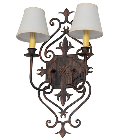 13" Wide Louisa 2 Light Wall Sconce