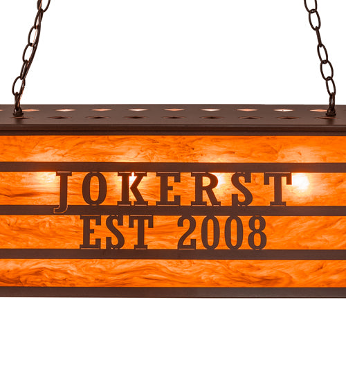 48" Long Personalized Jokerst Oblong Pendant