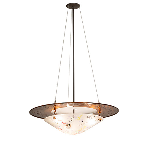 31" Wide Metro Fusion Super Nova Inverted Pendant