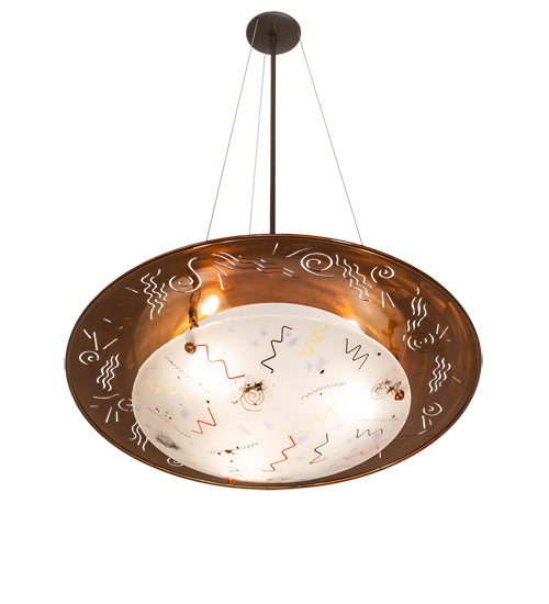 31" Wide Metro Fusion Super Nova Inverted Pendant