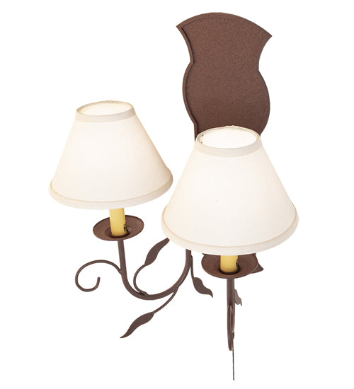 15" Wide Bordeaux 2 Light Wall Sconce