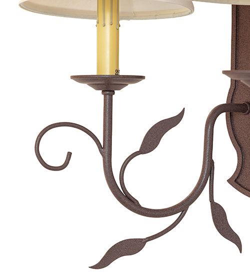 15" Wide Bordeaux 2 Light Wall Sconce