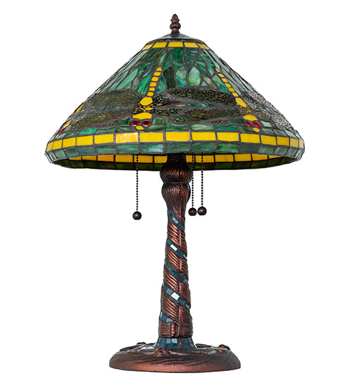 23" High Tiffany Dragonfly Table Lamp