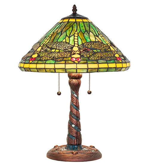 23" High Tiffany Dragonfly Table Lamp