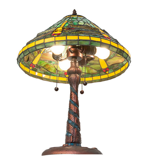 23" High Tiffany Dragonfly Table Lamp