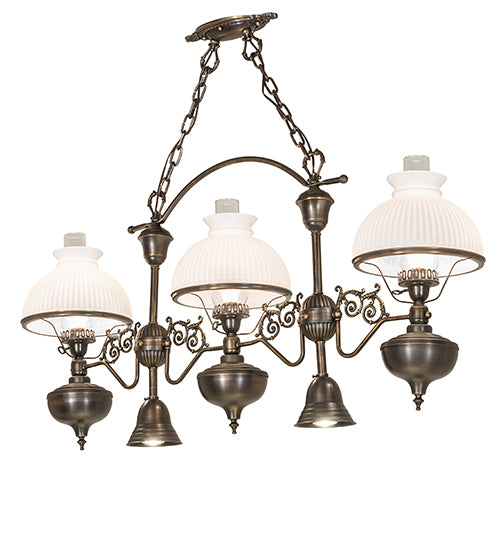 48" Long Sunbury 3 Light Island Pendant