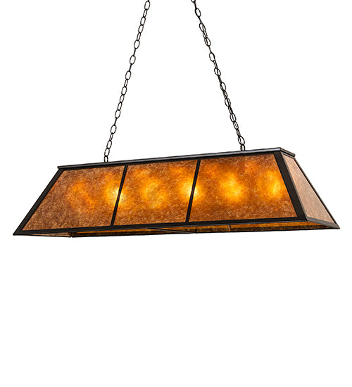 48" Long Tri-Panel Oblong Pendant