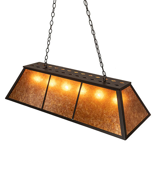 48" Long Tri-Panel Oblong Pendant