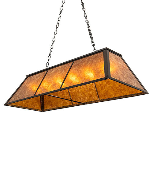 48" Long Tri-Panel Oblong Pendant