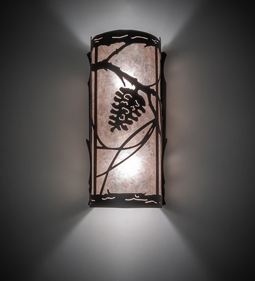 6" Wide Whispering Pines Right Wall Sconce