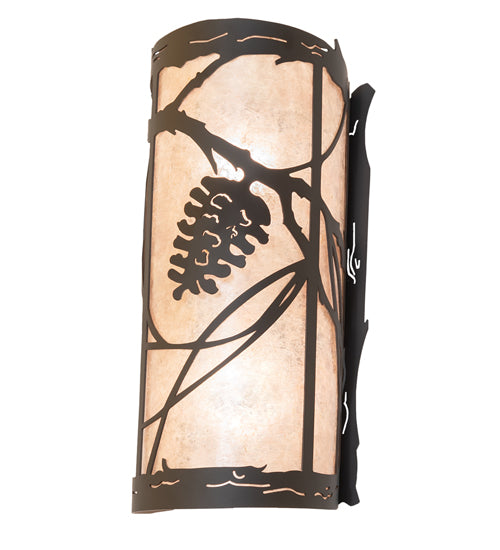 6" Wide Whispering Pines Right Wall Sconce