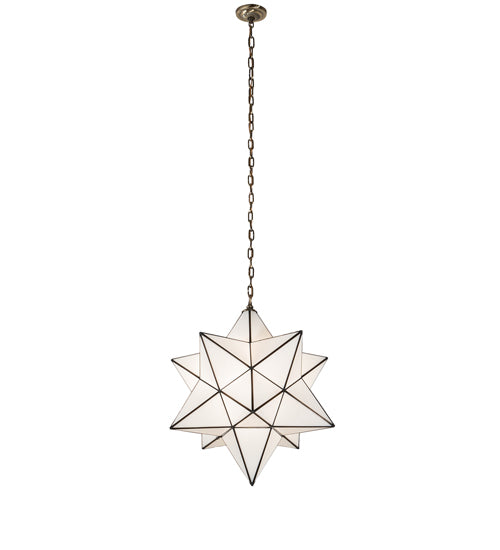 24" Wide Moravian Star Pendant