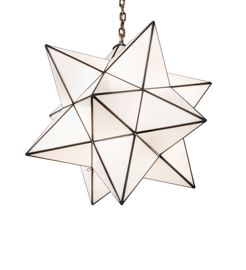 24" Wide Moravian Star Pendant