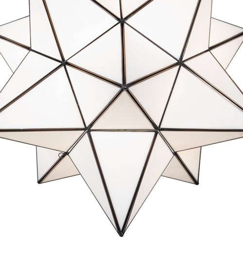 24" Wide Moravian Star Pendant