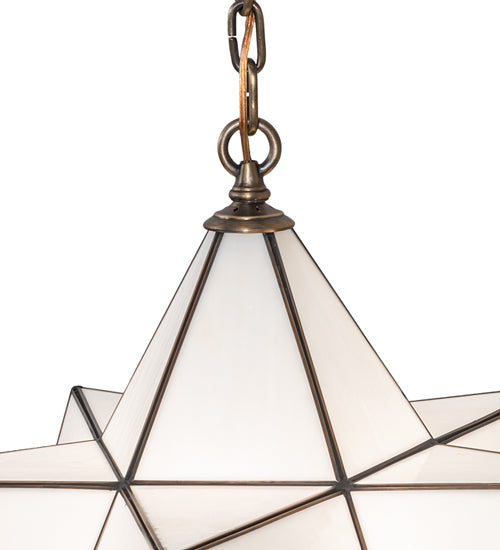 24" Wide Moravian Star Pendant