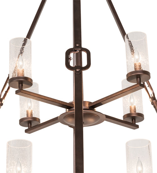 38" Wide Loxley Hugo 12 Light Chandelier