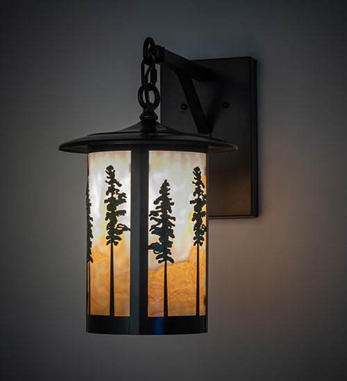 10" Wide Fulton Tall Pines Wall Sconce