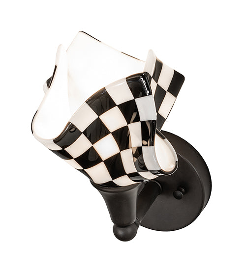 8" Wide Handkerchief Grand Prix Wall Sconce