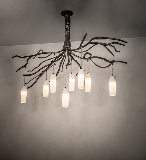 70" Long Winter Solstice Cilindro 8 Light Chandelier