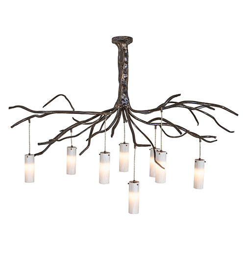 70" Long Winter Solstice Cilindro 8 Light Chandelier