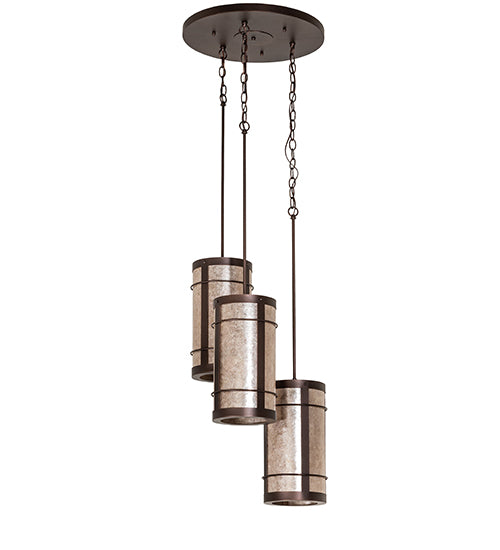 18" Wide Villa 3 Light Cascading Pendant