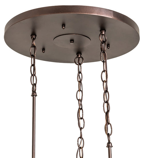 18" Wide Villa 3 Light Cascading Pendant