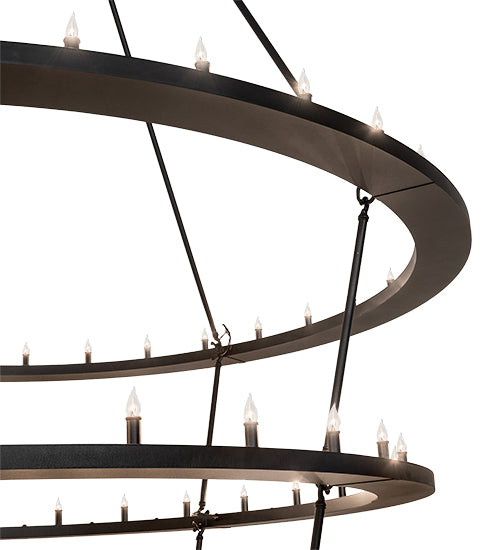 90" Wide Loxley 85 Light Three Tier Chandelier