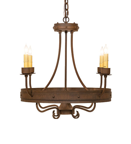 25" Wide Franciscan 4 Light Chandelier