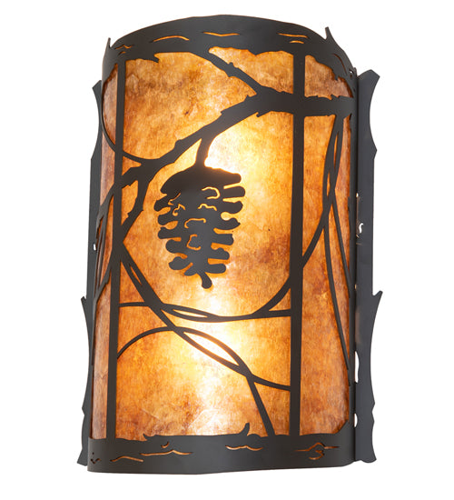 10" Wide Whispering Pines Center Wall Sconce