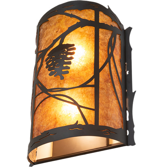 10" Wide Whispering Pines Center Wall Sconce