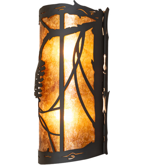 10" Wide Whispering Pines Center Wall Sconce